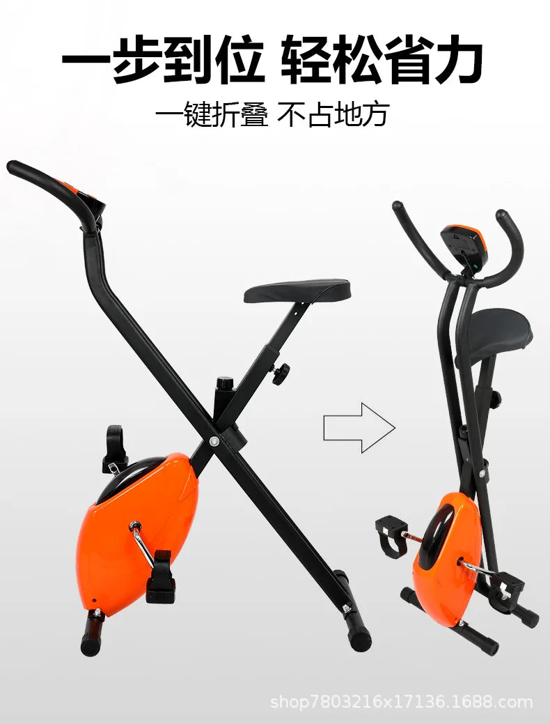 Foldable Exercise Bike Fitness Equipment Indoor Static Bicycles Exercise Bicycle Training Stationary Indoor Cycling Bikes