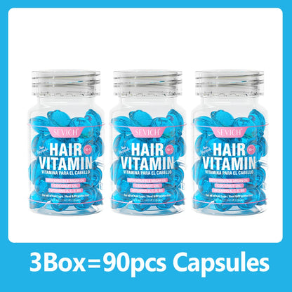 Hair Care Capsules Repairing Keratin Complex Serum Oil Frizzy Hair Moisturizing Hair Oil Smoothing Nourishing Hair Care Essence