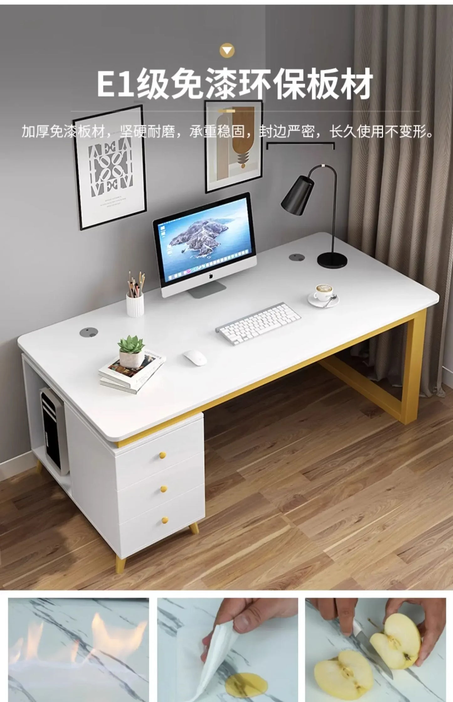 Working Meeting Office Desks Storage Laptop White Keyboard Office Desks Mobile Conference Scrivanie Per Computer Room Furnitures