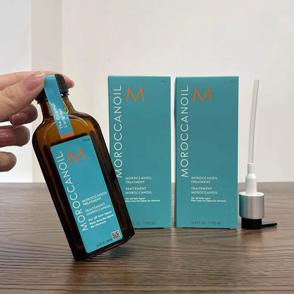 Hair care essential oil prevents frizz, softens and smoothes hair, repairs hair follicles, nourishes and repairs dry hair