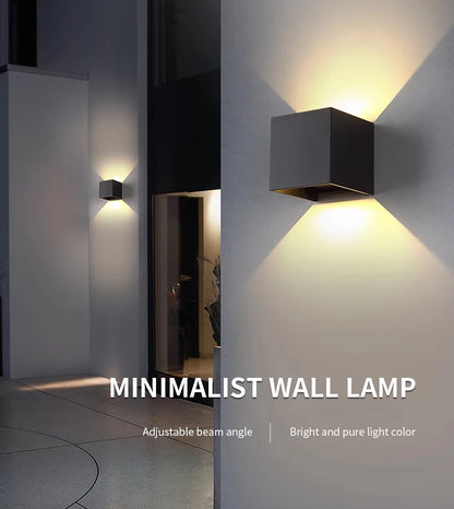 LED Wall Light Outdoor Indoor Lighting Wall Lamps Home Appliances Wall Lighting For Room Decor Wall Panels Porch Balcony Garden