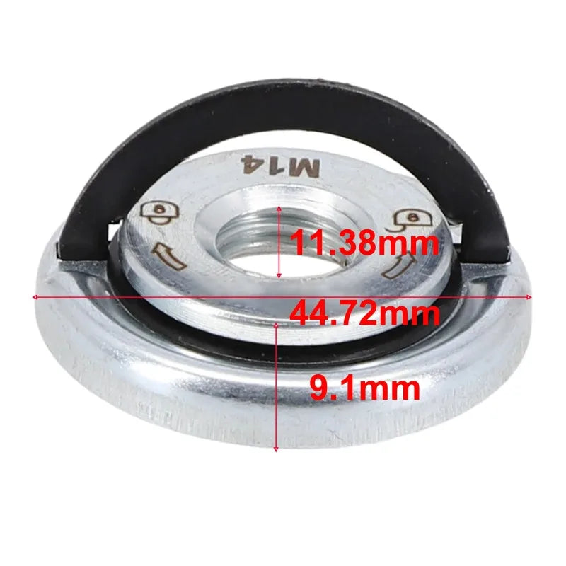 M14 Quick Release Self-Locking Grinder Pressing Plate Flange Nut Power Chuck Nut Pressing Plate Power Replacement Clamping Tool