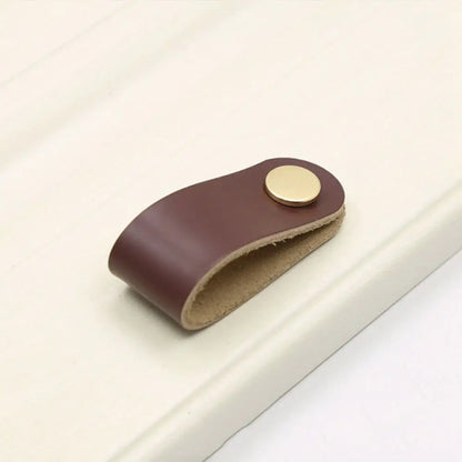Children's Furniture Environmentally Kitchen Wardrobe Cabinet Hardware Leather Handle Door Pulls Furniture Knobs Drawer Handle