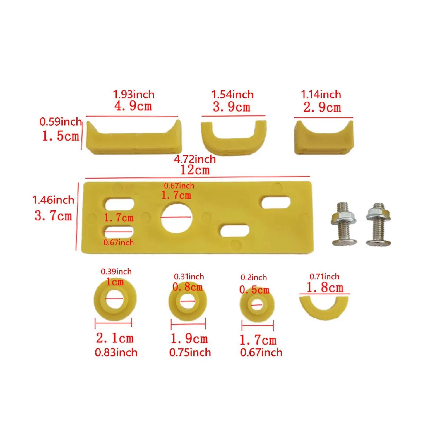Car Body Stopper Repair Part Yellow Auxiliary Repair Parts Car Dent Buckle for