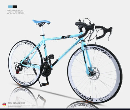 Bicycle Free Shiping Aro 29 Road Bike Bicicleta Uomo Bmx Bikes Road Bike V Brake/Disc Brake Spring Fork (Low Gear Non-damping)