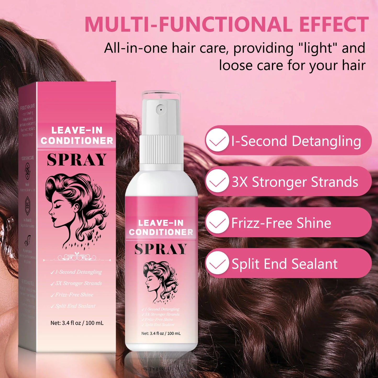 Hair Care Deep Repair Conditioning  for Hair Heat Protector Serum Protect Hair From UV Damaged Moisturizing Hair-Care