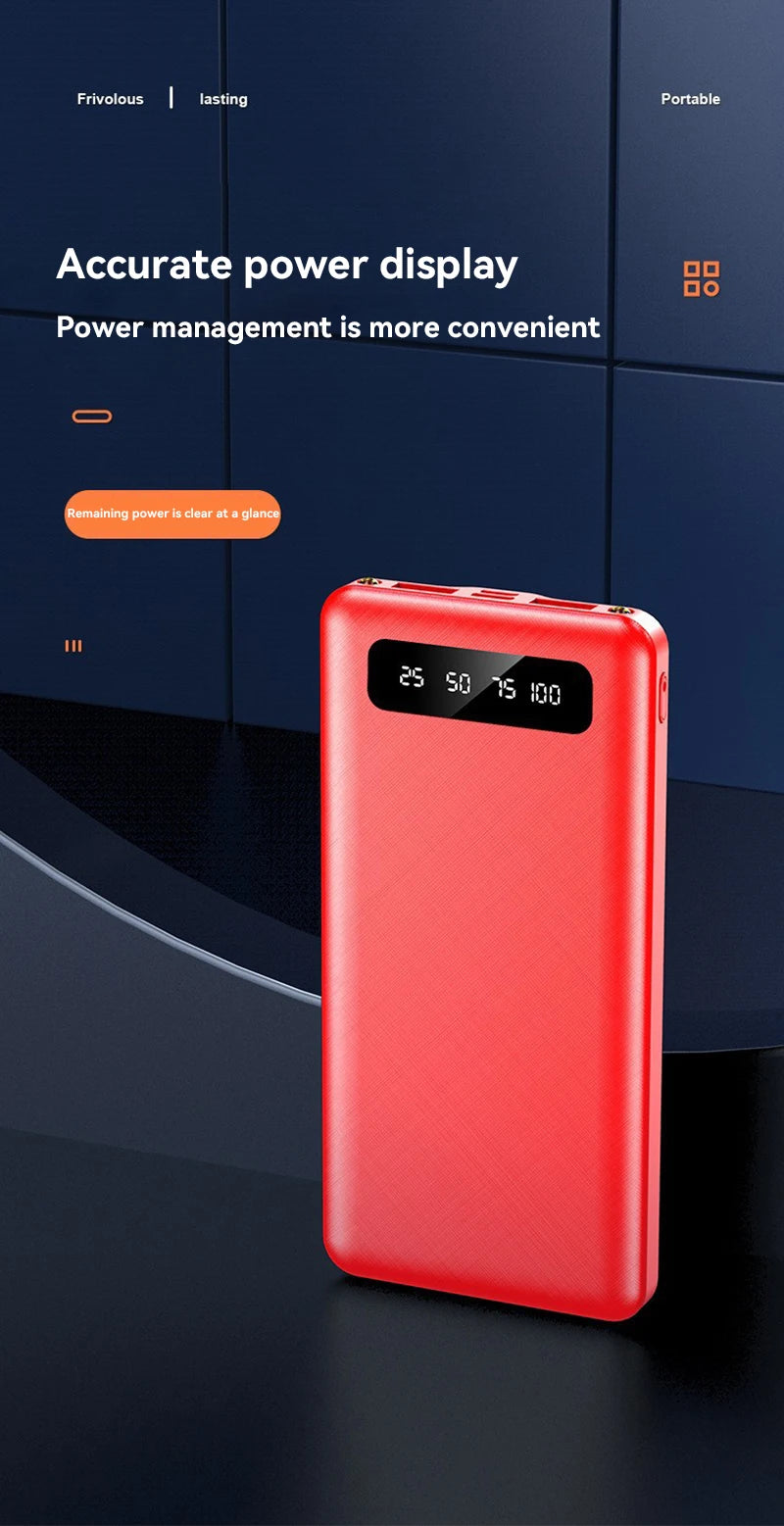 200000mAh Power Bank 120W Super Fast Charge Large Capacity Portable External Battery With LED Digital Display For Phones 2025