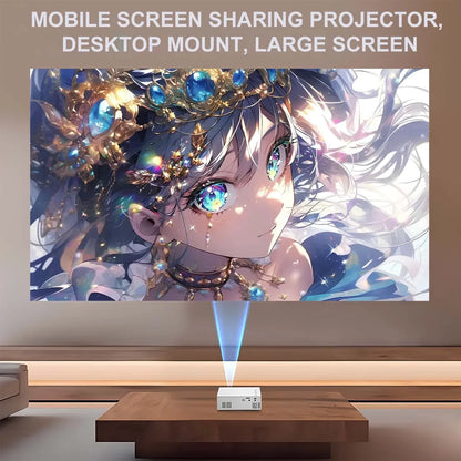 Projector Portable HD Projector, USB & HDMI Input, Compact Mini Home Theater Movie Video for Indoor Outdoor