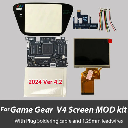 OGS All-in-one Screen V-4.2 LCD screen For SEGA Game Gear GG adjustable brightness support VGA output Mod kits