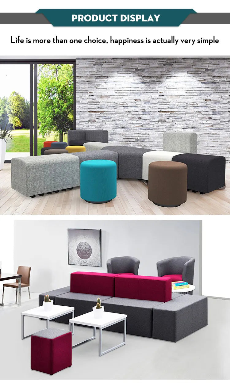 Factory Price Library Lobby Lounge Furniture Public Waiting Reception Area Modern Office Sofa