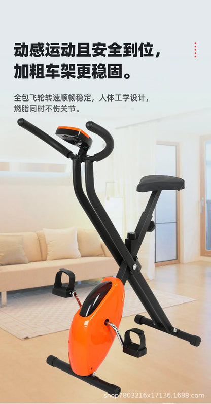 Foldable Exercise Bike Fitness Equipment Indoor Static Bicycles Exercise Bicycle Training Stationary Indoor Cycling Bikes
