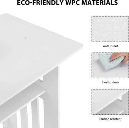 Small Bedside Table Sofa Side Table Living Room Cabinet Side End Coffee Tea Table Nightstand Storage Shelf for Bedroom Bedside