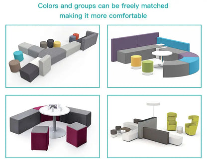 Factory Price Library Lobby Lounge Furniture Public Waiting Reception Area Modern Office Sofa