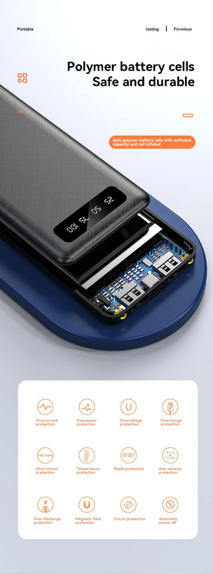 200000mAh Power Bank 120W Super Fast Charge Large Capacity Portable External Battery With LED Digital Display For Phones 2025