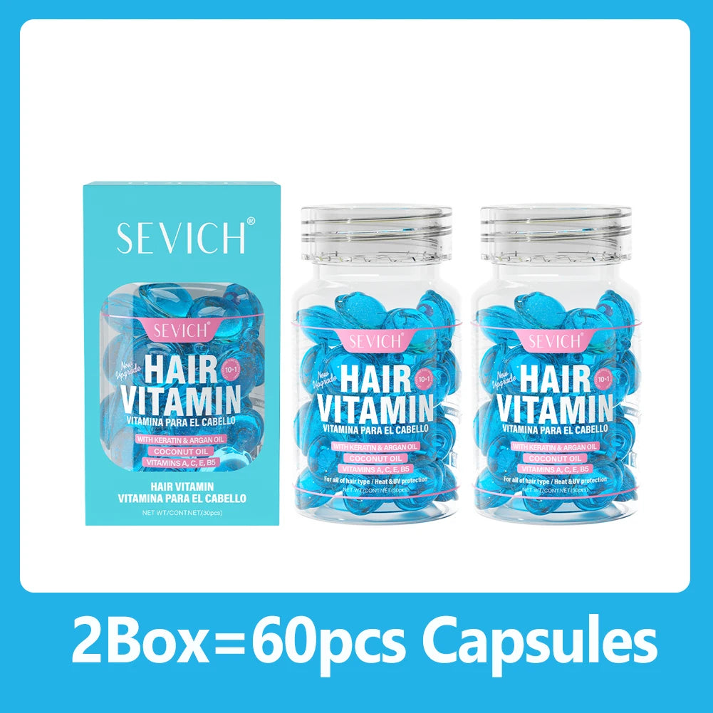 Hair Care Capsules Repairing Keratin Complex Serum Oil Frizzy Hair Moisturizing Hair Oil Smoothing Nourishing Hair Care Essence