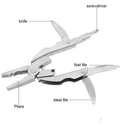 Stainless Steel Outdoor Portable Multitool Pliers Knife Keychain Screwdriver Multi Tools Mini Pliers Herramientas Multi Tool