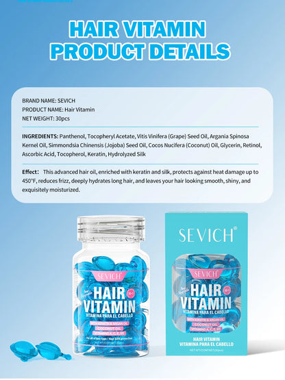 Hair Care Capsules Repairing Keratin Complex Serum Oil Frizzy Hair Moisturizing Hair Oil Smoothing Nourishing Hair Care Essence