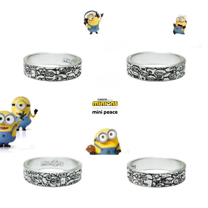 BeastKingdom Minions Despicable Me Cartoon Peripheral Rings High-value Couples Personality Creative Rings Exquisite Holiday Gift