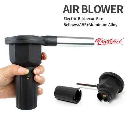 BBQ Blower Portable Battery Powered BBQ Fan Air Blower for Outdoor Camping Picnic Charcoal Grill Barbecue Grill Fan Grill Blower