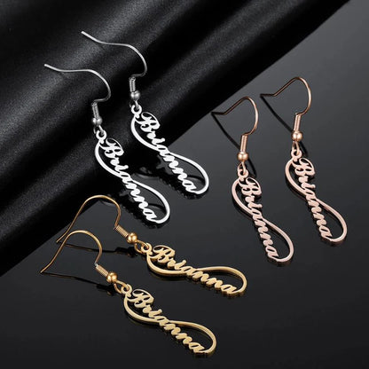Personalized Gift Jewelry - Digital Jewelry - Customized Earrings - Initial Gift Earrings for Mom and Girlfriend