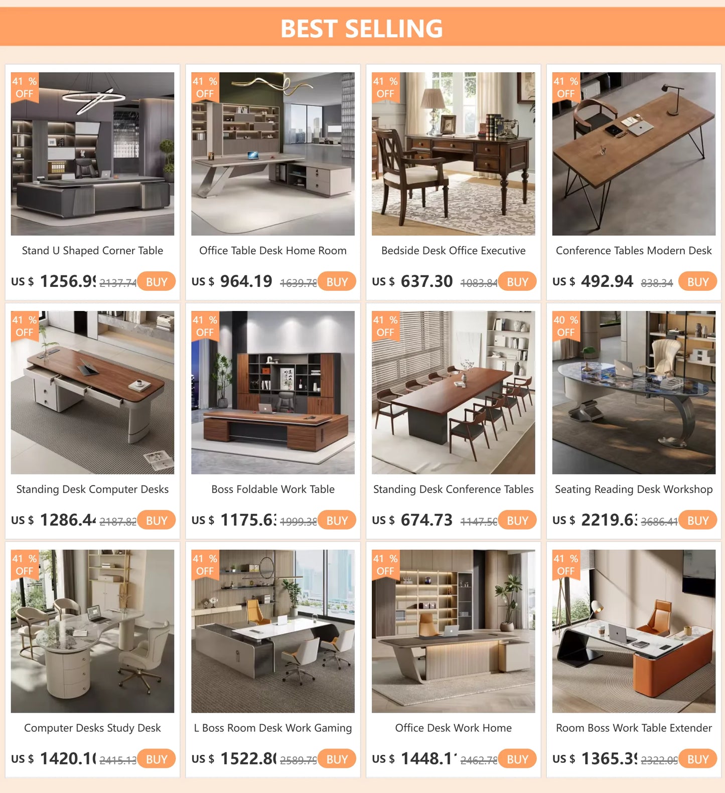 Office Table Desk Home Room Desks Study Computer Furniture Tables Executive Modern Workshop Auxiliary Bureau Meuble Workstation