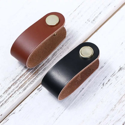 Children's Furniture Environmentally Kitchen Wardrobe Cabinet Hardware Leather Handle Door Pulls Furniture Knobs Drawer Handle