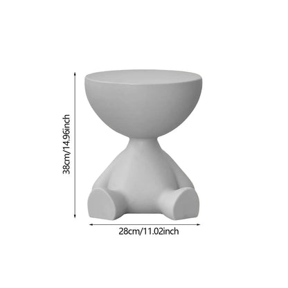 Creative Side End Table Flat Head Bedside Table Household Sofa Side Rack Bedroom Balcony Movable Mini Table Small Apartment Tea