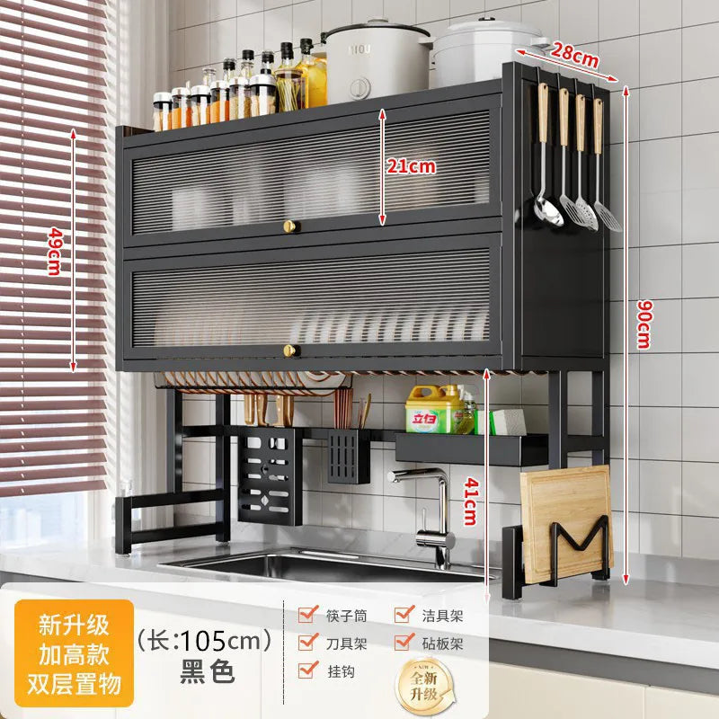 Kitchen Drain Rack Dish  Plate Sink Storage Dishwasher Shelf Tableware Storage Rack