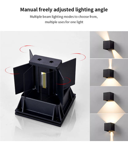 LED Wall Light Outdoor Indoor Lighting Wall Lamps Home Appliances Wall Lighting For Room Decor Wall Panels Porch Balcony Garden