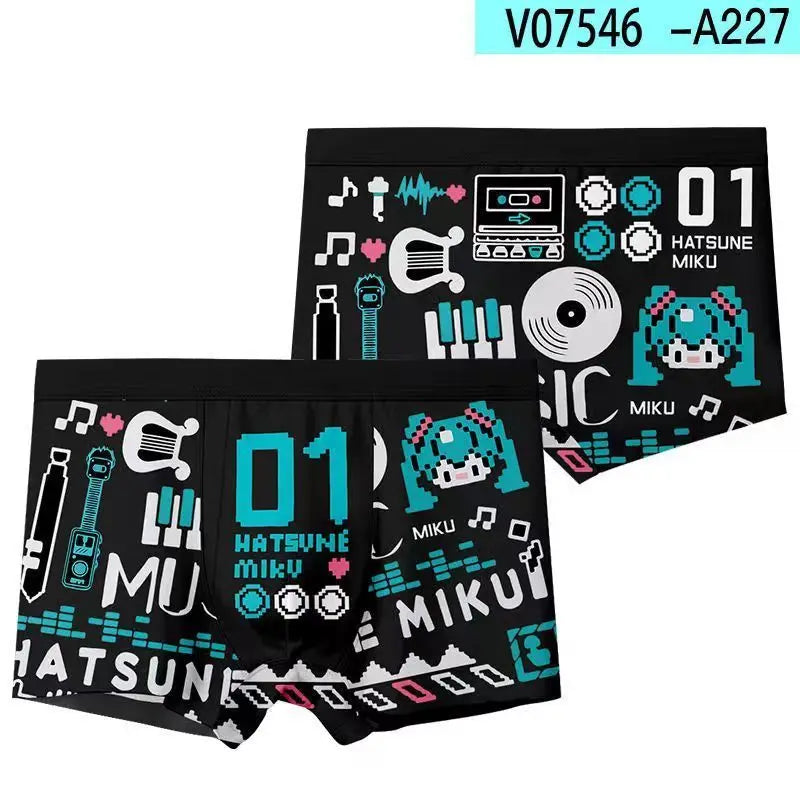 Hatsune Miku Princess Miku anime peripherals two-dimensional boys' panties individuality quick-drying safety pants loose boxers