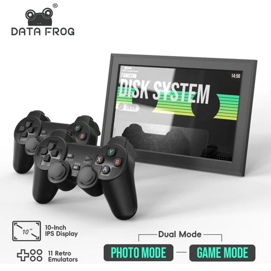 PS10 Portable Game Console - 1280P FHD Screen, 64GB, WiFi, 15,000 Retro Games, Handheld Gaming Stick