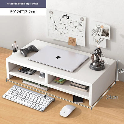 Laptop height stand, desktop monitor, screen stand, base, office desktop storage rack, storage workstation