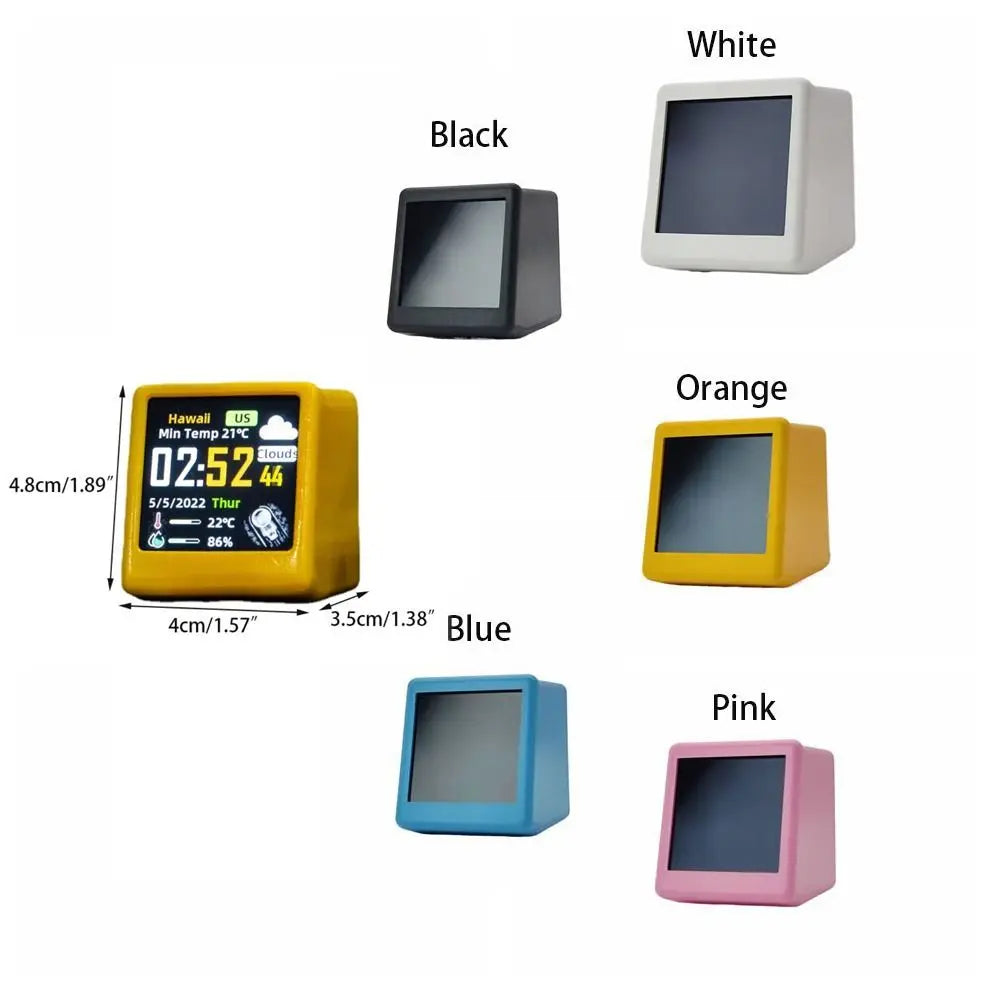 Small Electronic Thermometer Smart Weather Clock Simple Operation English Version WiFi Desk Clocks LCD Digital WiFi Show Weather