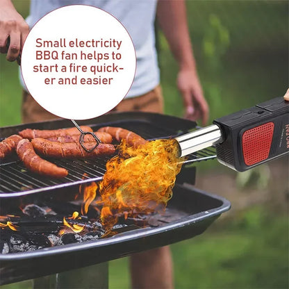 Handheld Electric BBQ Fan Air Blower Portable for Outdoor Camping Barbecue Picnic BBQ Cooking Tool Bakery Grill Accessories