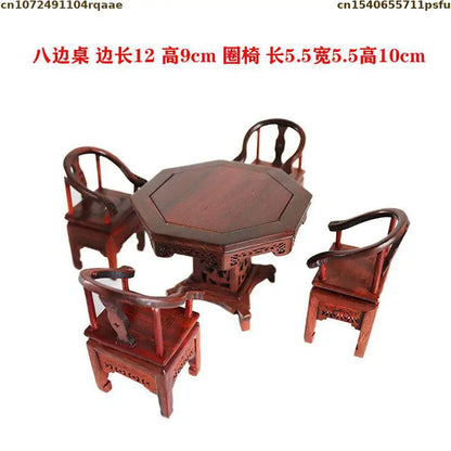 Mini Furniture Models Miniature Antique Rosewood Ornaments Chinese Handicrafts Doll Houses Photographed Scene Props