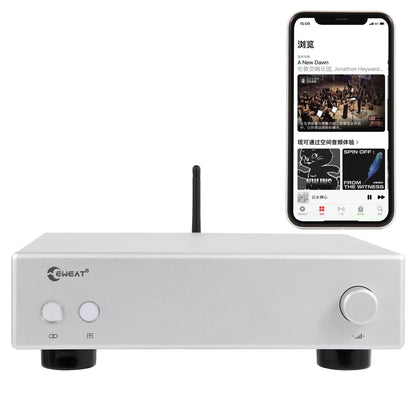 Home Audio Amplifier Inte-lligent Home Theater Stereo Player Wireless Blue-tooths Wall Flat Amplifier