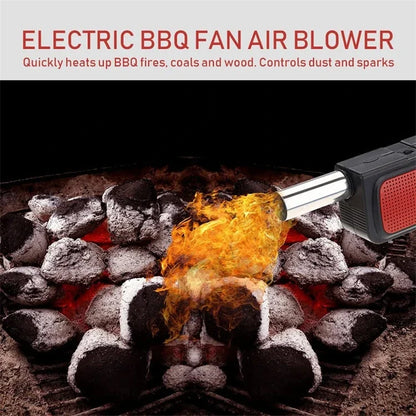 Handheld Electric BBQ Fan Air Blower Portable for Outdoor Camping Barbecue Picnic BBQ Cooking Tool Bakery Grill Accessories