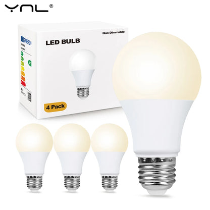 4pcs/lot E27 LED Bulb Lamps AC 220V SMD2835 3W 6W 9W 12W 15W 18W Lampada Led Light Bulbs Living Room Home Indoor LED Bombilla