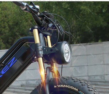 20 Inch Mountain electric bicycle For Mens Fat Tire Aluminium Alloy eBike 750W 48V Beach Snow eBikes For Adults Max Speed 45