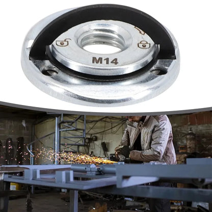 M14 Quick Release Self-Locking Grinder Pressing Plate Flange Nut Power Chuck Nut Pressing Plate Power Replacement Clamping Tool