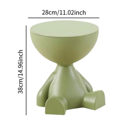 Creative Side End Table Flat Head Bedside Table Household Sofa Side Rack Bedroom Balcony Movable Mini Table Small Apartment Tea