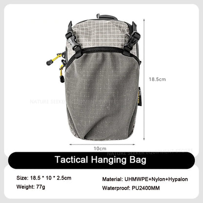 HIKEMAN Mobile Bag Outdoor Sports Waist Bag Tactical Hanging Pack for Backpack Expansion Shoulder Bags Lightweight Hiking Gear