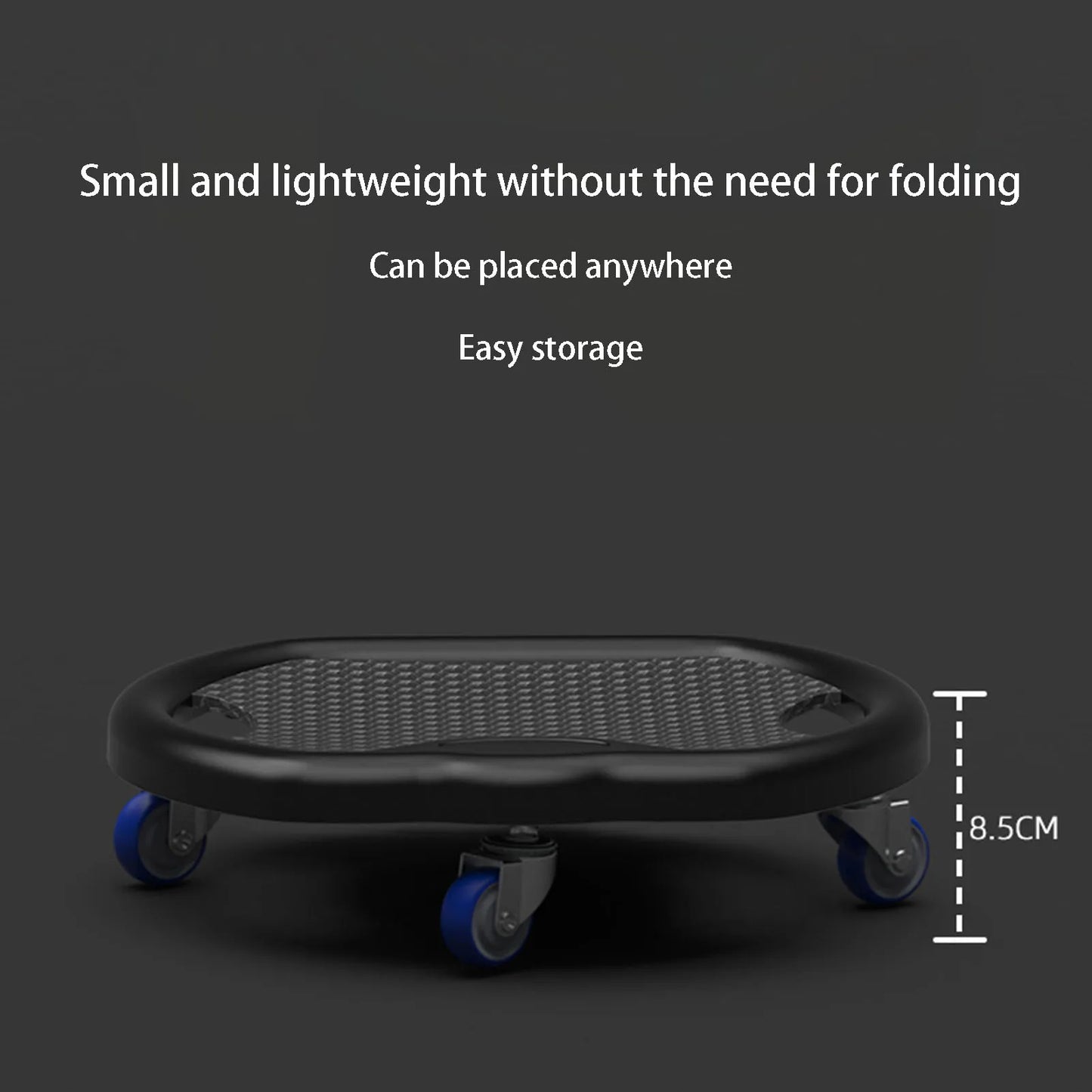 Fitness Abdominal Exercise Plate with Wheels 360 Degree Rotation Four Wheel Support More Stable for Full Body Workout Fitness