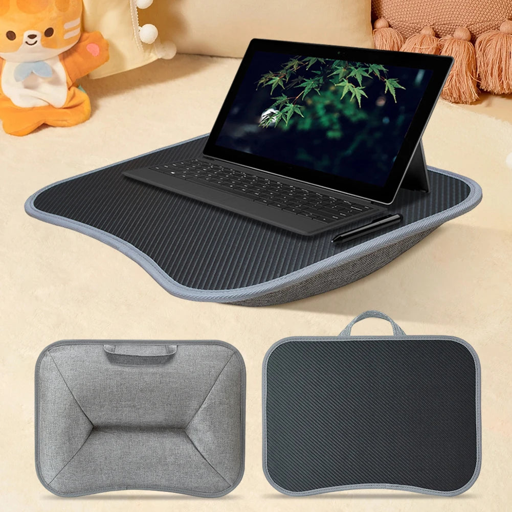 Laptop Lap Desk with Soft Pillow Cushion Portable Laptop Desk Writing Padded Tray for 13-15Inch Laptops