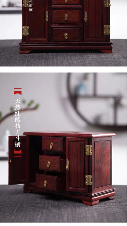 Miniature Antique Furniture Mini Table Models Chinese Handicrafts Doll Houses TV Movie Photographed Scene Retro Furniture Props