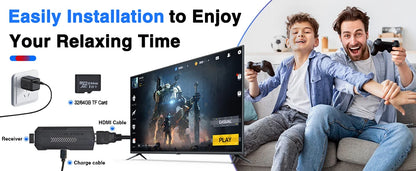 4K HD Retro Gaming Console 20000 Games 64GB 2.4G Wireless For GBA/FC/PS1/MD Portable TV Game Stick For Xmas Gift