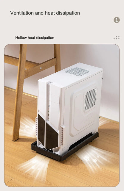 Adjustable Computer Tower Stand PC Stand for Most Desktop Towers  Elevate and Organize Your Computer Tower with Desktop Stand