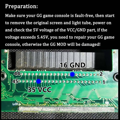 OGS All-in-one Screen V-4.2 LCD screen For SEGA Game Gear GG adjustable brightness support VGA output Mod kits