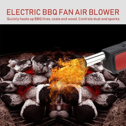 Handheld Electric BBQ Fan Air Blower Portable for Outdoor Camping Barbecue Picnic BBQ Cooking Tool Bakery Grill Accessories