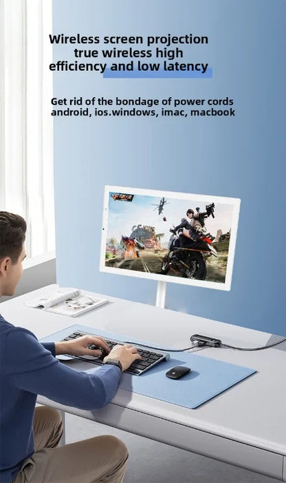 24Portable TV, Customizable Screen, Wireless Projection Screen, Smart Screen, Fitness, Live Stream, Entertainment Friend Machine